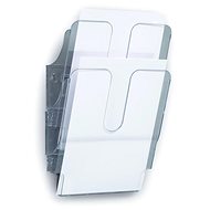 DURABLE FLEXIPLUS 2, transparent, A4 portrait, wall mounted - Magazine Rack