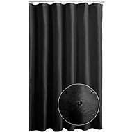 DuraHome Bathroom curtain 180 × 200 cm PES, Jaquard, black - Shower Curtain