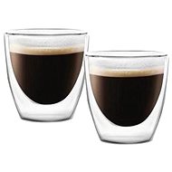 Vialli Design Glass, double-walled, 80 ml, for espresso, 2 pcs_AMO 5837 - Glass