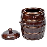 DuraHome Ceramic barrel with lid - hermetic 5 l - Ceramic Sauerkraut Pickling Crock