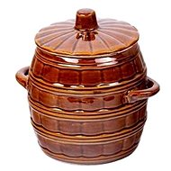 DuraHome Ceramic barrel with lid_2, 3,2 l - Ceramic Sauerkraut Pickling Crock