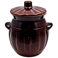 DuraHome Ceramic barrel with lid 3,7 l - Ceramic Sauerkraut Pickling Crock