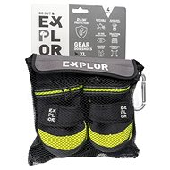 DUVO+ Boty pro psy s reflexní páskou L 7,6 × 9,8 cm 4 ks černé - Dog Boots