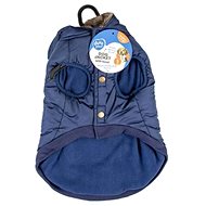 DUVO+ Winter jacket with hood for dogs blue - Dog Clothes