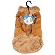 DUVO+ Stylish suede jacket for dogs L 60 cm brown - Dog Clothes