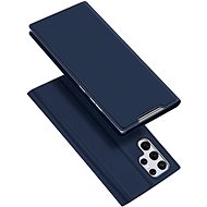Skin Pro book leather case for Samsung Galaxy S22 Ultra, blue - Phone Case