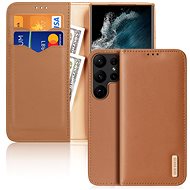Hivo book case for Samsung Galaxy S23 Ultra, brown - Phone Case
