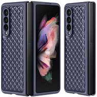 Venice kožený kryt na Samsung Galaxy Z Fold 3, modrý - Phone Cover
