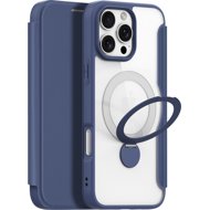 Dux Ducis Skin X Pro flip leather case with Ring Stand for iPhone 16 Pro Max Blue - Phone Case