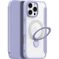 Dux Ducis Skin X Pro flip leather case with Ring Stand for iPhone 16 Pro Max Purple - Phone Case