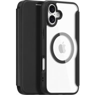 Dux Ducis Skin X Pro Magnetické Flipové kožené pouzdro pro iPhone 16 Plus Black - Phone Case