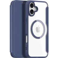 Dux Ducis Skin X Pro Magnetic Flip Leather Case for iPhone 16 Plus Blue - Phone Case