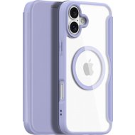 Dux Ducis Skin X Pro Magnetické Flipové kožené pouzdro pro iPhone 16 Plus Purple - Phone Case