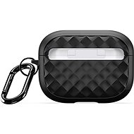 DUX DUCIS Pecc Serie Rhombus with carabiner for AirPods Pro 2 black - Headphone Case