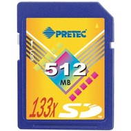 PRETEC Secure Digital 512MB Cheetah 133x - Memory Card