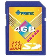 PRETEC Secure Digital 4GB Cheetah 133x - Speicherkarte