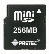 PRETEC Mini Secure Digital 256MB - Memory Card