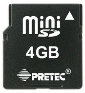 PRETEC Mini Secure Digital 4GB - Speicherkarte