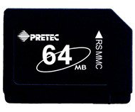 PRETEC Reduced Size MMC MultiMedia Card 64MB - Memory Card