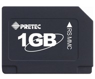 PRETEC Reduced Size MMCmobile MultiMedia Card 1GB Dual Voltage - Memory Card