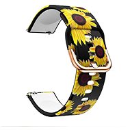Drakero silicone sunflower 20 mm - Watch Strap