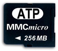 ATP MMCmicro MultiMedia Card 256MB 66x - odolná proti vodě, prachu, extrémním teplotám  + adaptér pr - Memory Card