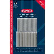 DERWENT USB Rechargeable Eraser Refills - pack of 30 - Rubber