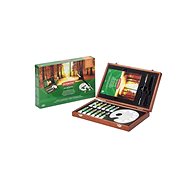 DERWENT Academy Acrylic Paints Wooden Box Set, wooden gift box 12 pcs - Acrylic Paints for Canvas
