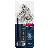 DERWENT Precision Mechanical Pencil Set 0.7 mm HB, 15 inks in pack + 3 erasers - Micro Pencil