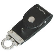 PRESTIGIO FlashDrive Leather Luxury 1GB USB2.0 - černá kůže - Flash Drive