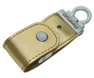 Přenosný disk PRESTIGIO FlashDrive Leather Luxury červený - Flash Drive