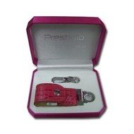 PRESTIGIO FlashDrive Leather Luxury 2GB USB2.0 - růžová kůže - USB kľúč