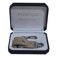 PRESTIGIO Leather Luxury 4GB světlá kůže - Flash Drive
