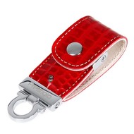 PRESTIGIO Leather Luxury 4GB červený - Flash Drive