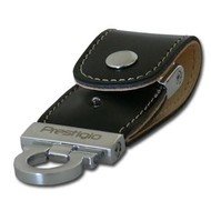 PRESTIGIO FlashDrive Leather Luxury "Limited Edition" 16GB USB2.0 - black leather - Flash Drive