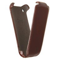 PRESTIGIO iPhone 3G Leather Case coffee Plane leather - Leather Case