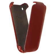 PRESTIGIO iPhone 3G Leather Case red Plane leather - Leather Case