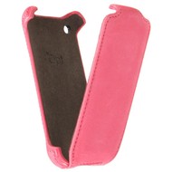 PRESTIGIO iPhone 3G Leather Case pink Nubuck leather - Leather Case