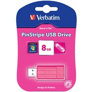 Verbatim Store 'n' Go PinStripe 8GB růžový - USB kľúč