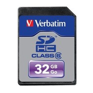 Verbatim Secure Digital 32GB SDHC Class 6 - Memory Card