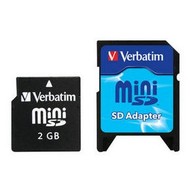 Verbatim Mini Secure Digital 2GB, včetně SD adaptéru - Memory Card