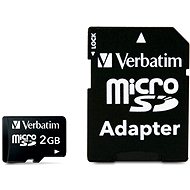 Verbatim Micro Secure Digital (Micro SD) 2GB + SD adapter - Speicherkarte