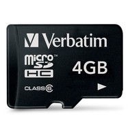 Verbatim MicroSDHC 4GB Class 6 - Memory Card