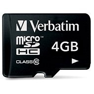 Verbatim Micro SDHC 4GB Class 10 - Pamäťová karta