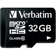 Verbatim MicroSDHC 32GB Class 10 - Memory Card