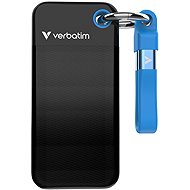 VERBATIM Pocket SSD 256GB black/blue - External Hard Drive