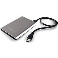  Verbatim 2.5 "Store 'n' Go Ultra Slim USB HDD 500 GB - Silver  - External Hard Drive