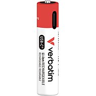 VERBATIM USB-C Li-Ion Micro AAA, 1.5 V, 500 mAh, 4 ks - Rechargeable Battery
