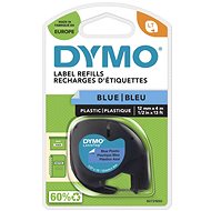 Dymo LetraTag plastic tape, blue, 12 mm × 4 m - TZ Tape 