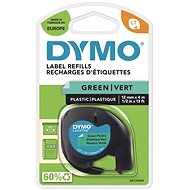 Dymo LetraTag plastic tape, green, 12 mm × 4 m - TZ Tape 